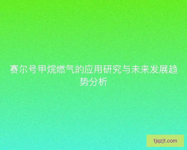 赛尔号甲烷燃气的应用研究与未来发展趋势分析 赛尔号甲烷燃气的应用研究与未来发展趋势分析